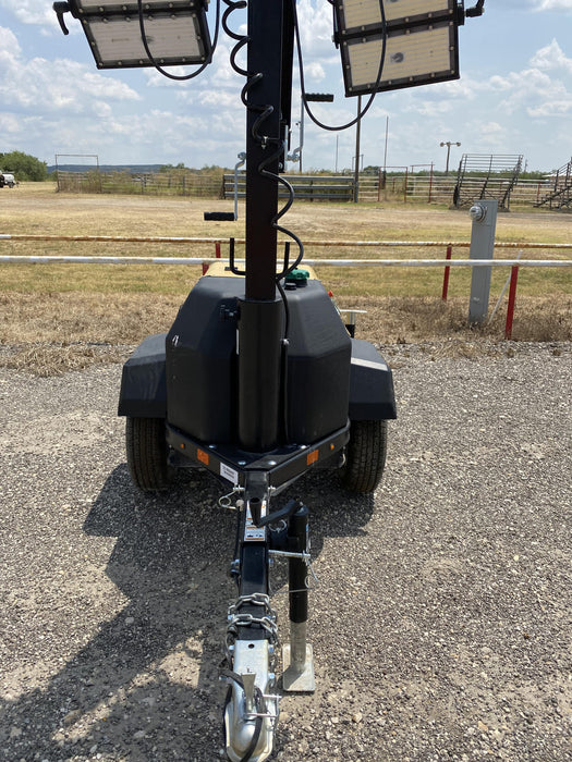 2021 Allmand NLV3GR (4) LED Light Fixture 350W, 23' Vertical Mast, 3kW Prime, Towable, Deep Sea L401, Leveling Jacks, Yanmar T4F 5.8hp