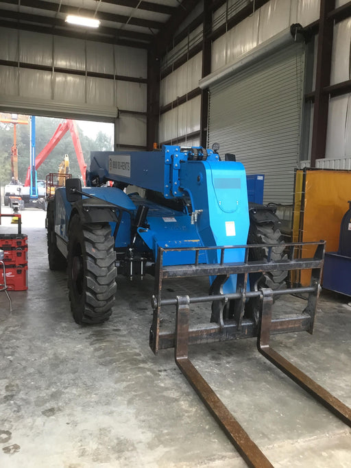 2019 Genie GTH-844 Cab/Heat/AC, Solid RT Tires, LED Work Lights, Beacon 60" QA Carriage, 48" Forks