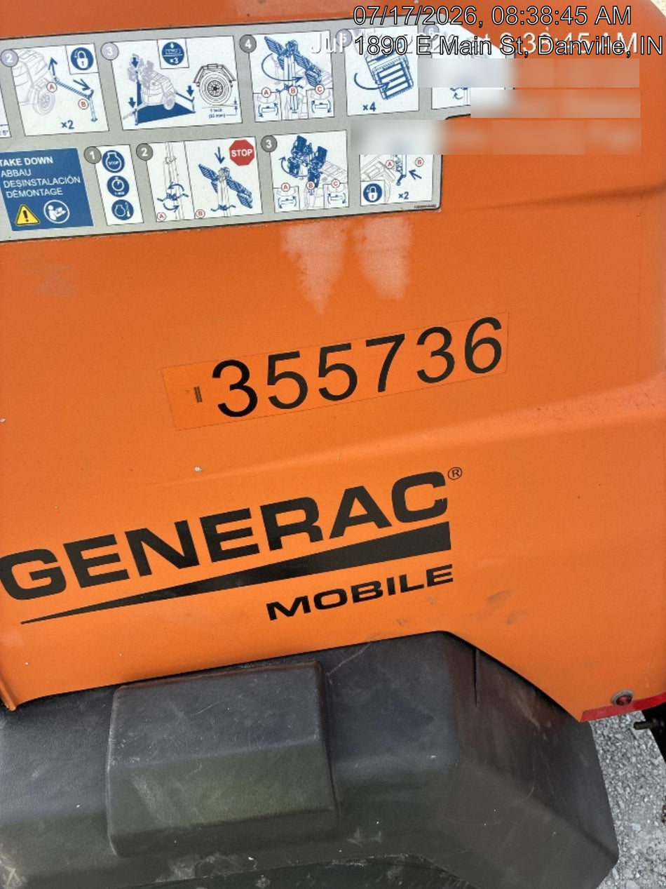 2023 Generac MLT2 Diesel, Flex Switch 120V Input, Powerzone Controller, 
(4) 320W LED Lights, 4kW Generator, 39.9 Gal Fuel Tank, 2" Ball, T3