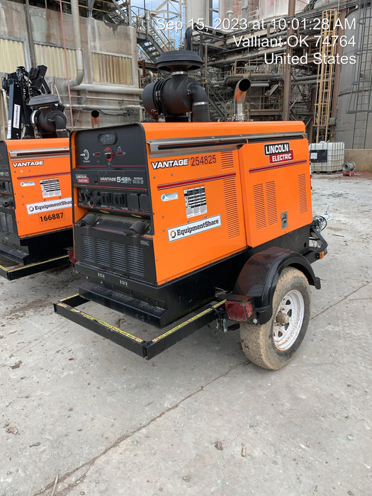 2022 Lincoln Electric Vantage 549X Crosslink Technology, Trailer Mounted, ES Decals, T3