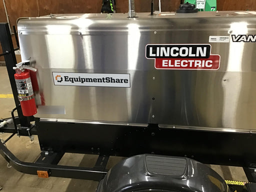 2019 Lincoln Electric Vantage 322 Welder Ready-Pak 3, Two wheel trailer, Fender and Light kit, Cable Rack
