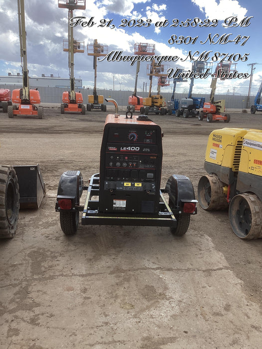 2022 Lincoln Electric LE400 Kubota V1505, Trlr, Cable Rack, Light Kit, ES Decals, T3