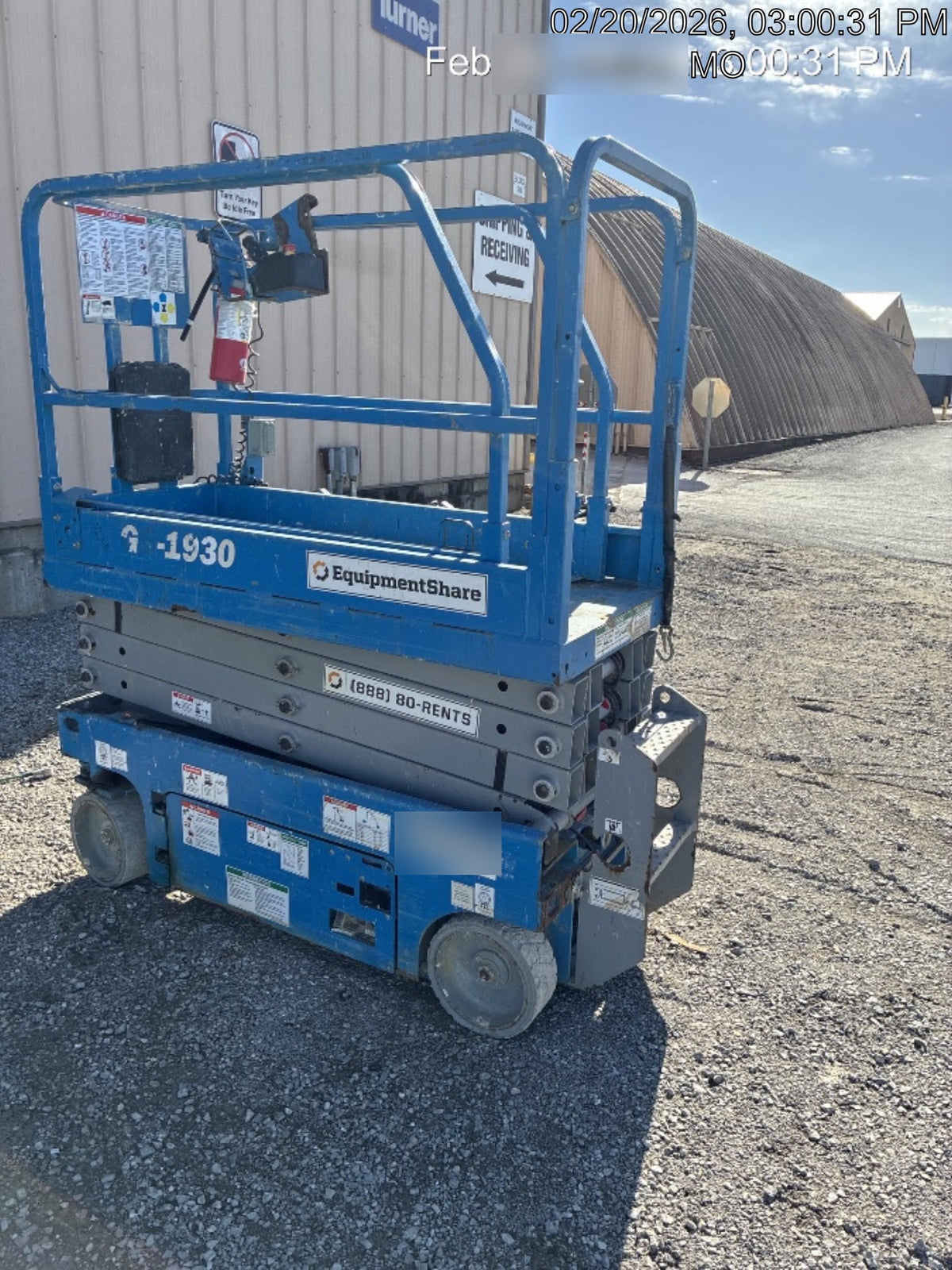 2019 Genie GS-1930 Fixed Rails with Chain Entry