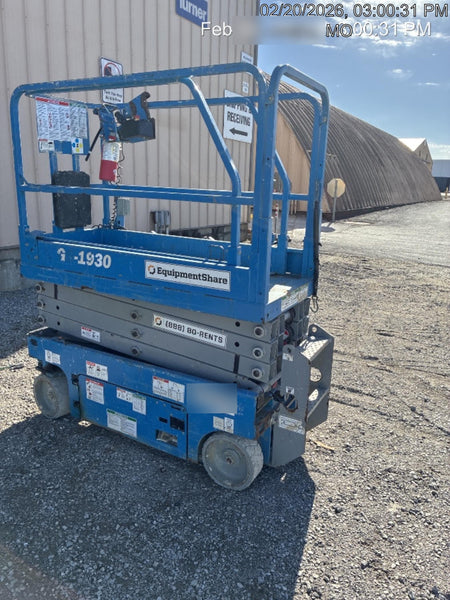 2019 Genie GS-1930 Fixed Rails with Chain Entry