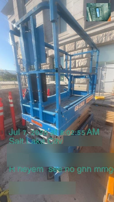 2020 Genie GS-1930 Solid Non Marking Tires, Beacon, Folding rails with half height swing gate, 800W Inverter