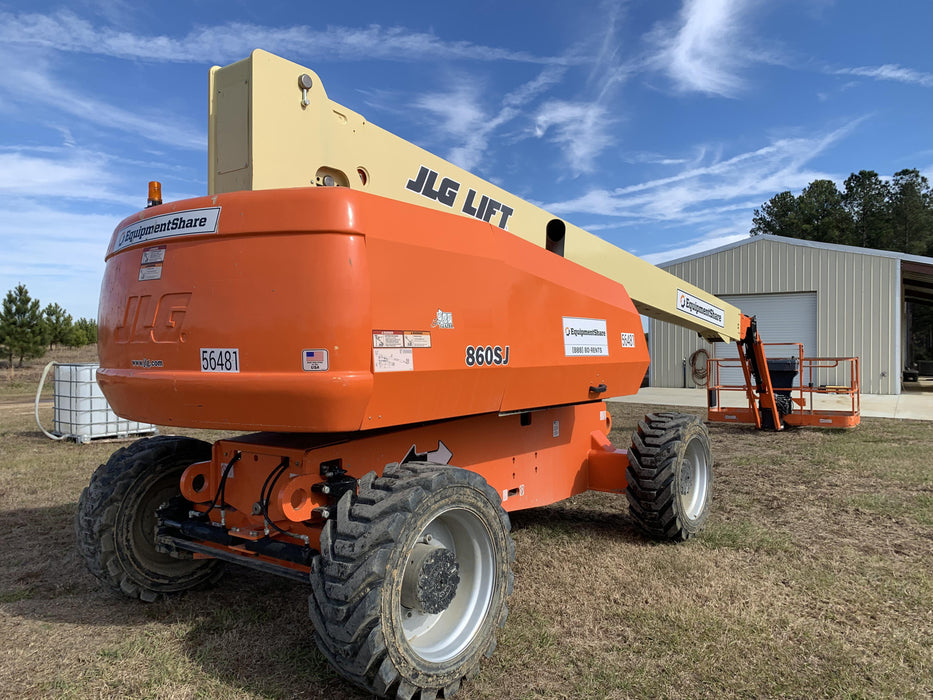 2020 JLG 860SJ Deutz Diesel Engine, FF Tires, Rotating Beacon, Panel Cradle Package