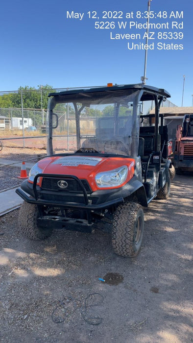 2022 Kubota RTV-X1140W-H Plastic Canopy, Windshield Acrylic Clear, LED Strobe Light, Wire Harness Kit, Back up Alarm