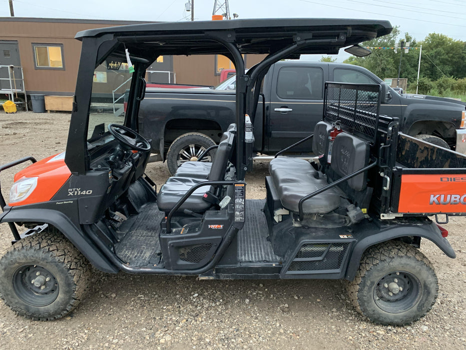 2019 Kubota RTV-X1140W-H 4wd Utility Cart, LED Strobe, Windshield Tempered Glass, Pastic Canopy, Wire Harness Kit, Backup Alarm