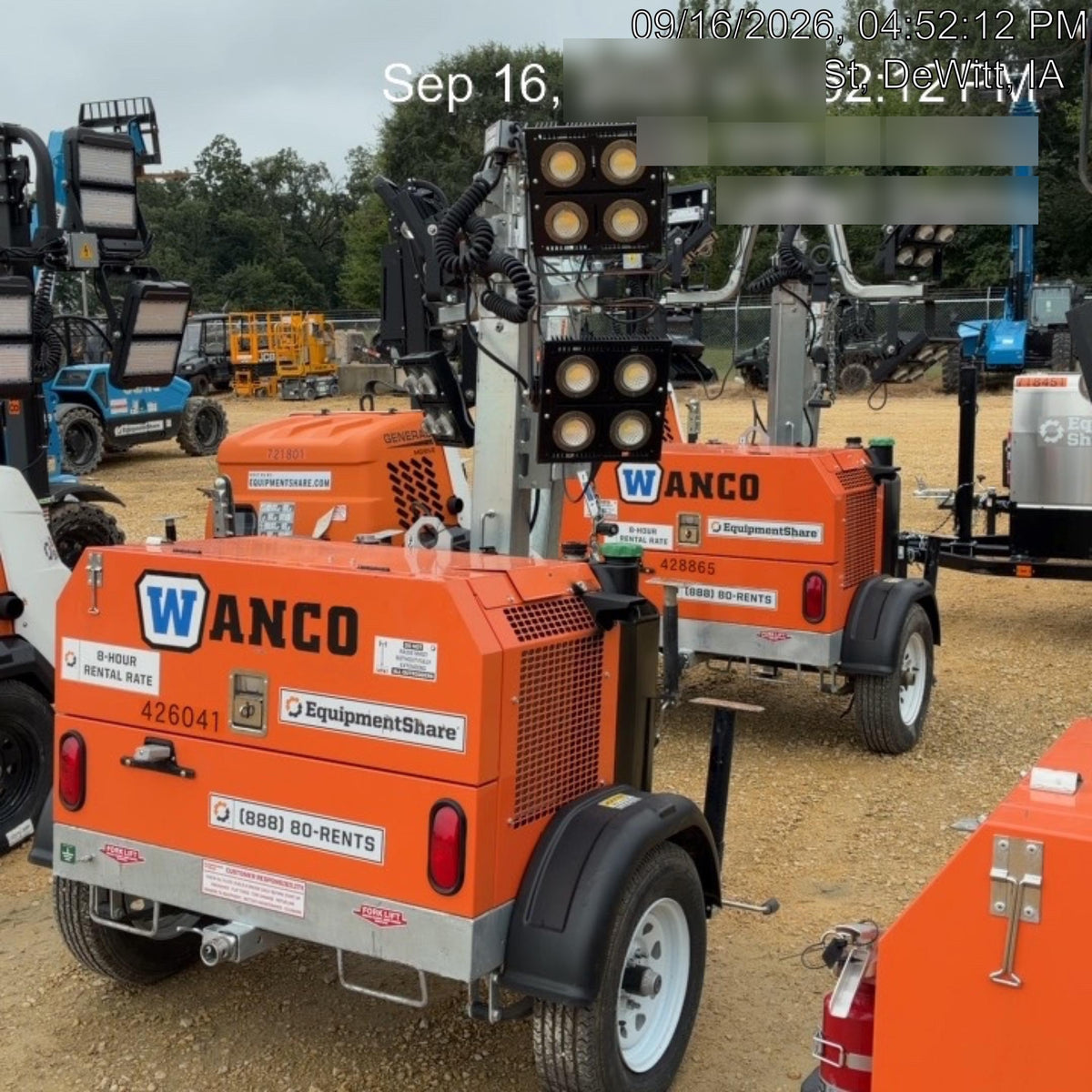 2024 Wanco WLTT-4MM4K Diesel, Deep Sea Controller, Shore Power Plug, Auto Start, (4) 350W LED Floodlights, 4kW Generator, 60 Gal Fuel Tank, 2" Ball, T3