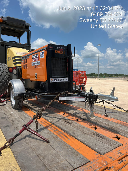 2022 Lincoln Electric LE400 Kubota V1505, Trlr, Cable Rack, Light Kit, ES Decals, T3