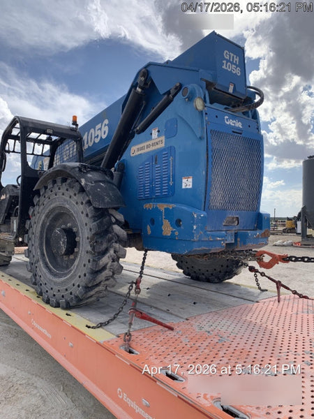2018 Genie GTH-1056 GTH-1056 w/Open ROPS, Solid Tires, Work Lights, 60" carriage/forks, cab mesh, beacon