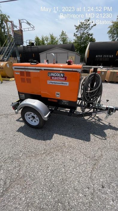 2022 Lincoln Electric LE400 Kubota V1505, Trlr, Cable Rack, Light Kit, ES Decals, T3