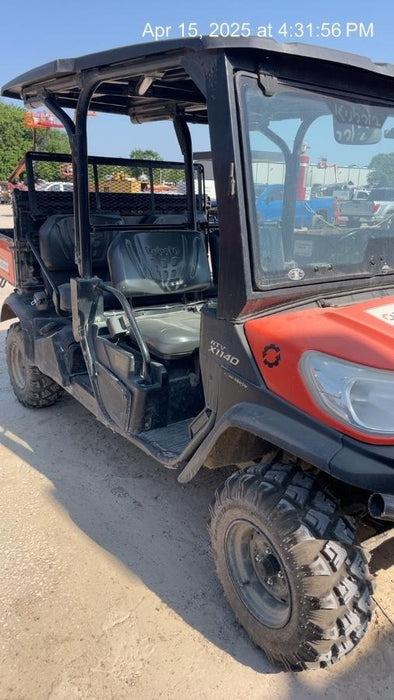 2019 Kubota RTV-X1140W-H 4wd Utility Cart, LED Strobe, Windshield Tempered Glass, Plastic Canopy, Wire Harness Kit, Backup Alarm