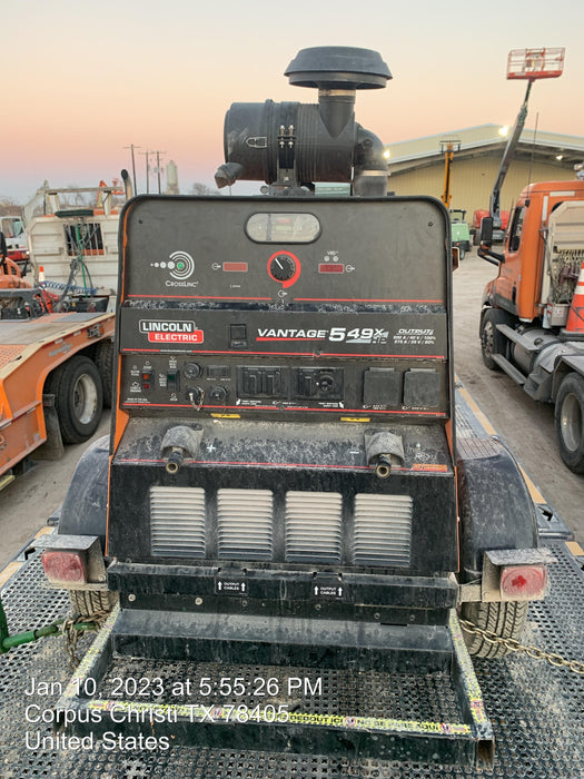 2022 Lincoln Electric Vantage 549X Crosslink Technology, Trailer Mounted, ES Decals, T3