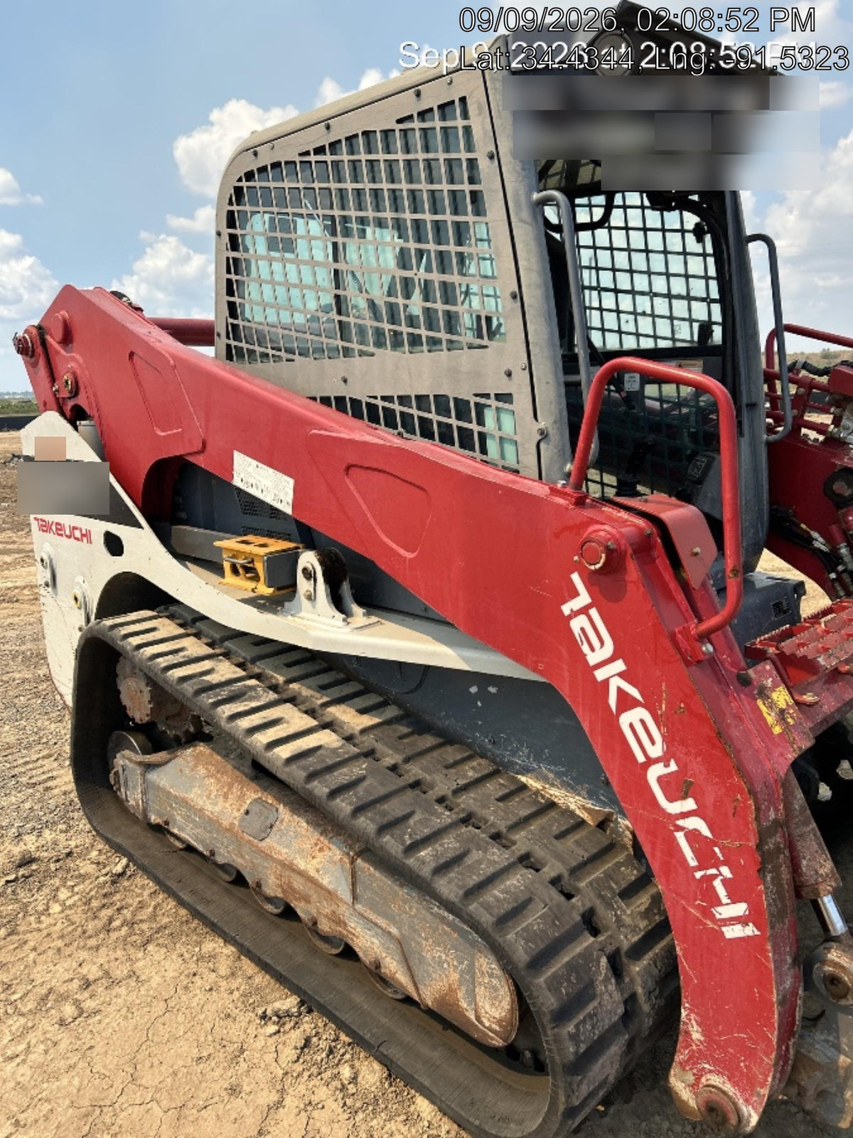 2019 Takeuchi TL12V2C Cab/Heat/AC, Back-up Alarm, Hydraulic QC w/80" HD Tooth Bucket