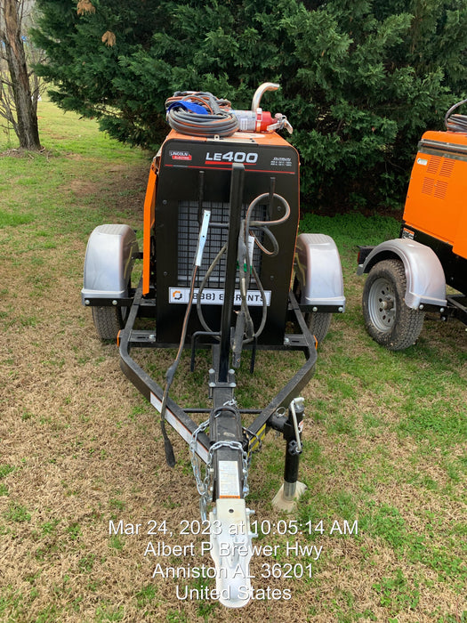 2022 Lincoln Electric LE400 Kubota V1505, Trlr, Cable Rack, Light Kit, ES Decals, T3