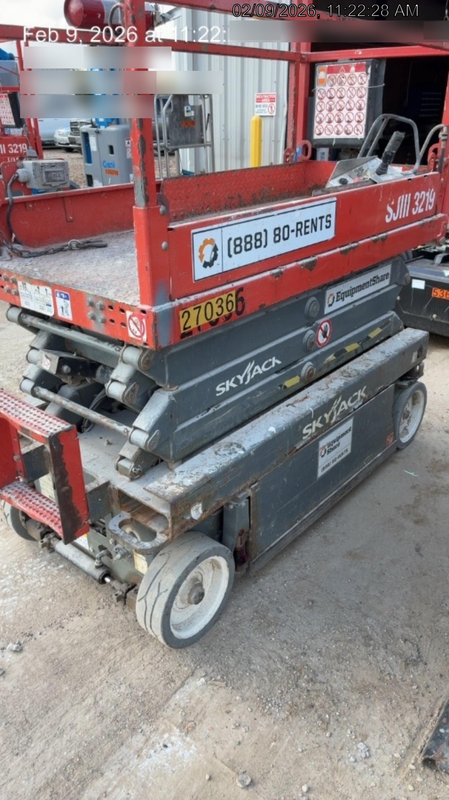 2019 Skyjack SJIII-3219 Standard Options