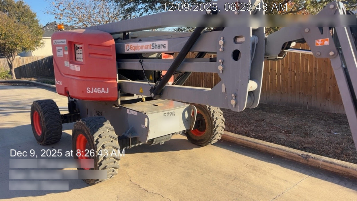 2017 Skyjack SJ46 AJ Skyjack 46AJ, Diesel Engine, Foam Filled Tires, 30x72" Platform, Extended Warranty 5yr/5k hr