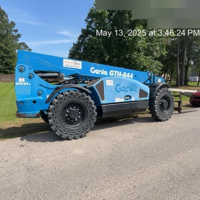 2018 Genie GTH-844 GTH-844 w/Open ROPS, Solid Tires, beacon/work lights, 60" carriage/forks