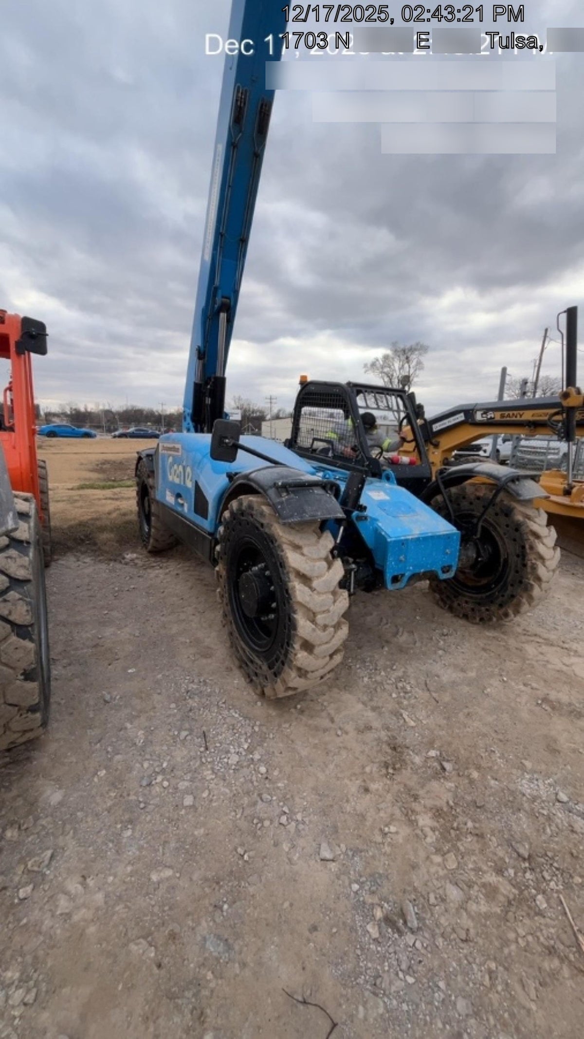 2018 Genie GTH-844 Genie GTH-844 w/ROPS, Work Lights, Solid Tires, RH Cab Mesh, Beacon, 60" Carriage and Forks