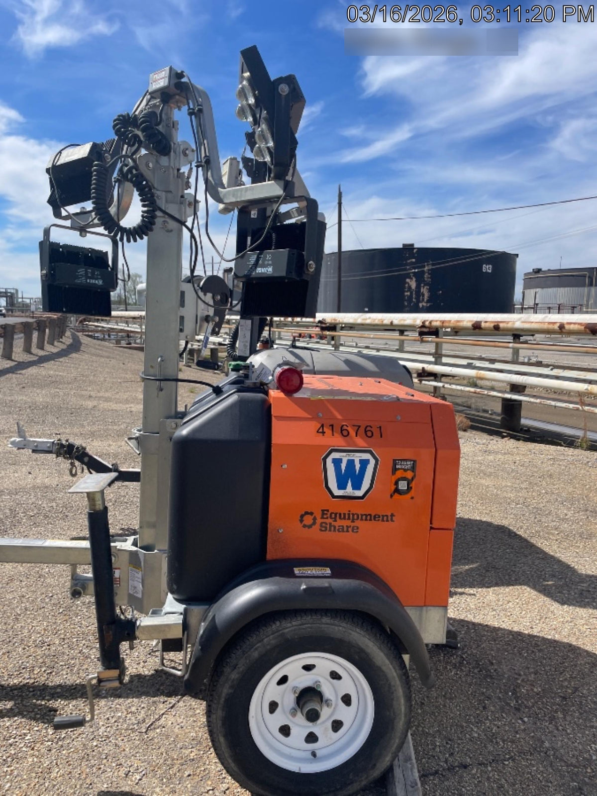 2024 Wanco WLTT-4MM4K Diesel, Deep Sea Controller, Shore Power Plug, Auto Start, (4) 350W LED Floodlights, 4kW Generator, 60 Gal Fuel Tank, 2" Ball, T3