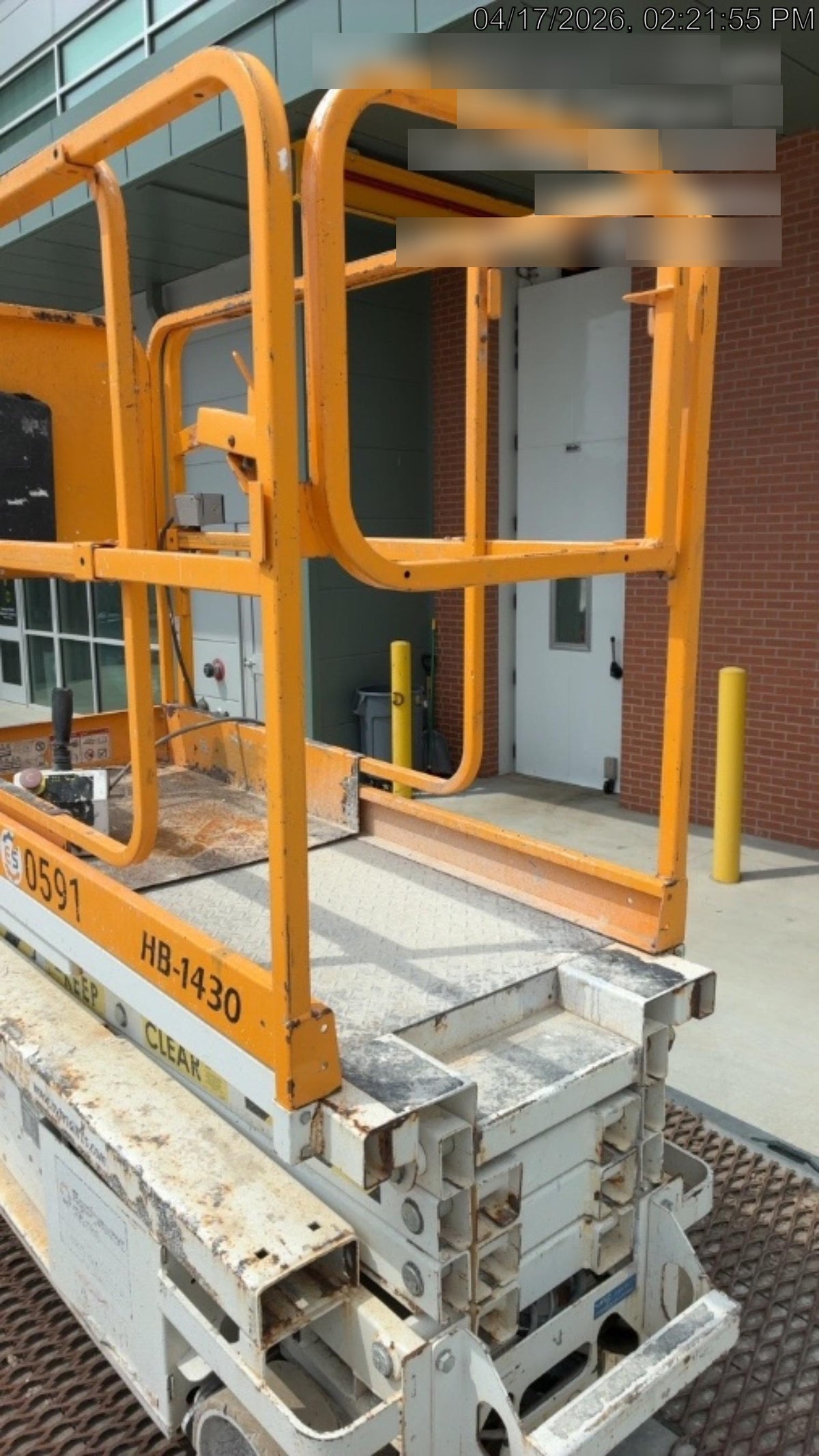 Custom Equipment HB-1430 Hy-Brid Scissor Lift
Platform capacity up to 670 lbs
Working height up to 20 ft
Weighs under 1,700 lbs
Non-marking wheels