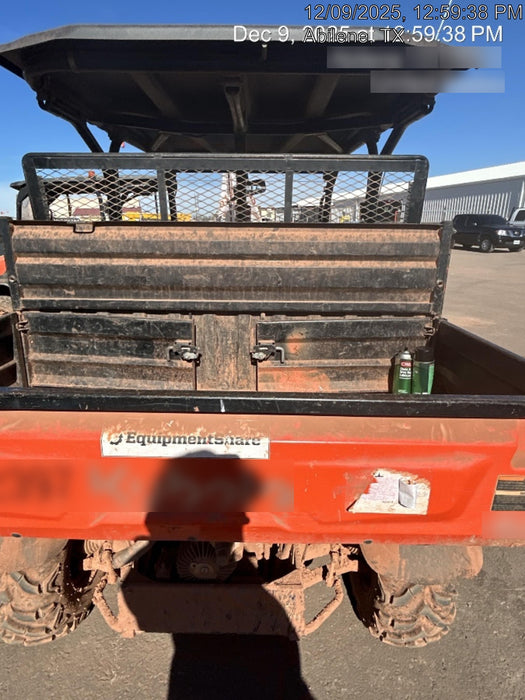 2022 Kubota RTV-X1140W-H Plastic Canopy, Windshield Acrylic Clear, LED Strobe Light, Wire Harness Kit, Back up Alarm