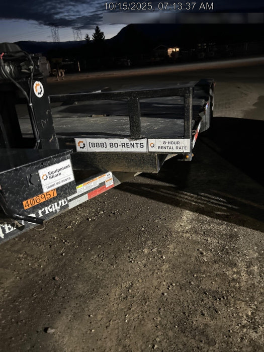 2024 TEXAS PRIDE TRAILERS 21' Lowboy Gravity Tilt Bed 14K Bumper Pull Trailer