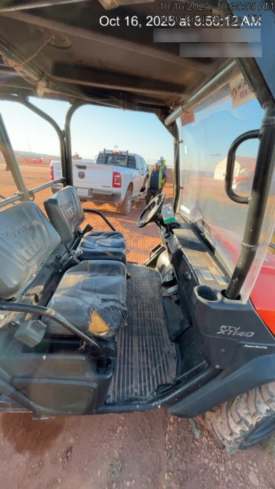 2022 Kubota RTV-X1140W-H Plastic Canopy, Windshield Acrylic Clear, LED Strobe Light, Wire Harness Kit, Back up Alarm