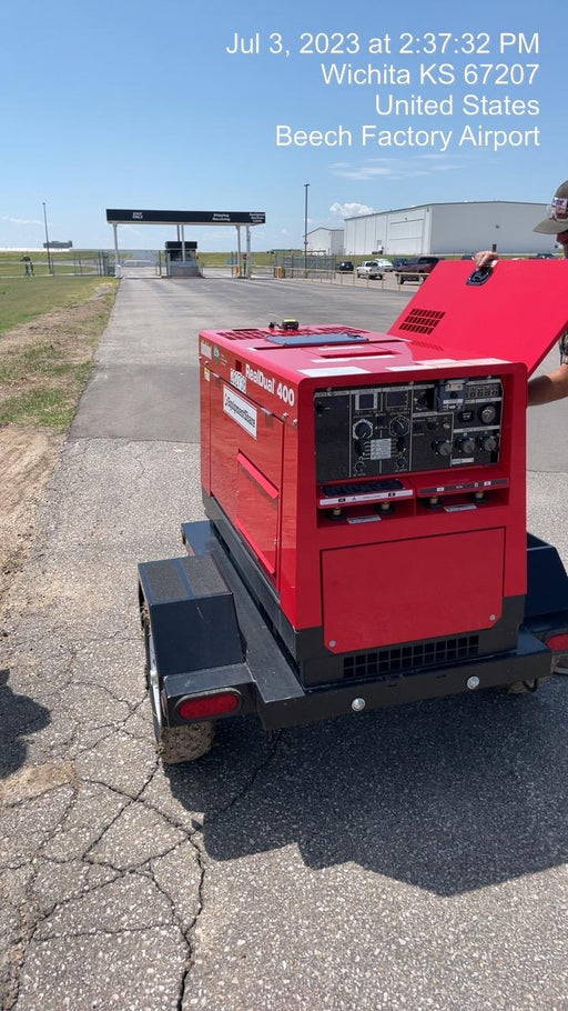 2022 Shindaiwa DGW400MDL Kubota D902 Engine, 23 HP, Dual Op Welder, Wire, Arc, Droop Stick, Tig, and CC Stick Functionality, Simulphase, 3 Phase and 1 Phase Gen Output, Single Axle NB Trlr, Slr Trckl Chrg 12V 12W, Fire Ext