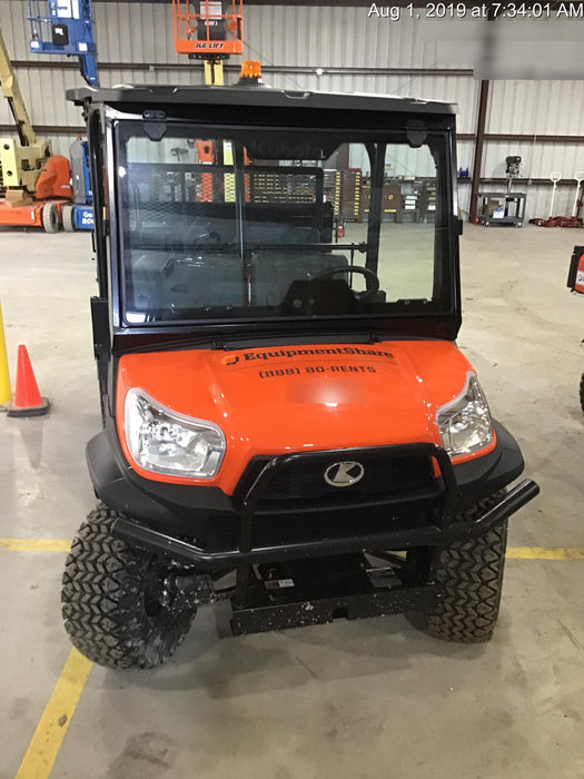 Kubota RTV-X1140W-H 4wd Utility Cart, LED Strobe, Windshield Tempered Glass, Plastic Canopy, Wire Harness Kit, Backup Alarm