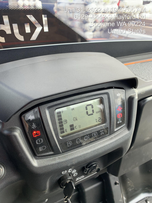 2022 Kubota RTV-X1140W-H Plastic Canopy, Windshield Acrylic Clear, LED Strobe Light, Wire Harness Kit, Back up Alarm