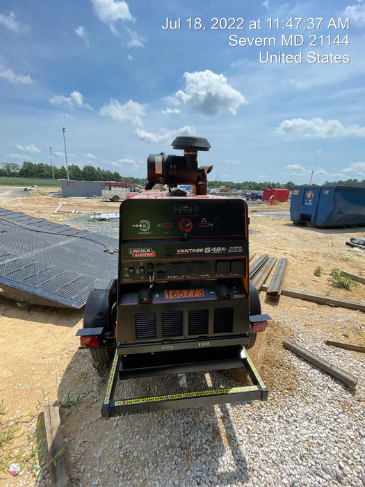 2021 Lincoln Electric Vantage 549X Ready Pak 3, ORANGE (includes trailer, cable rack, fender light kit)