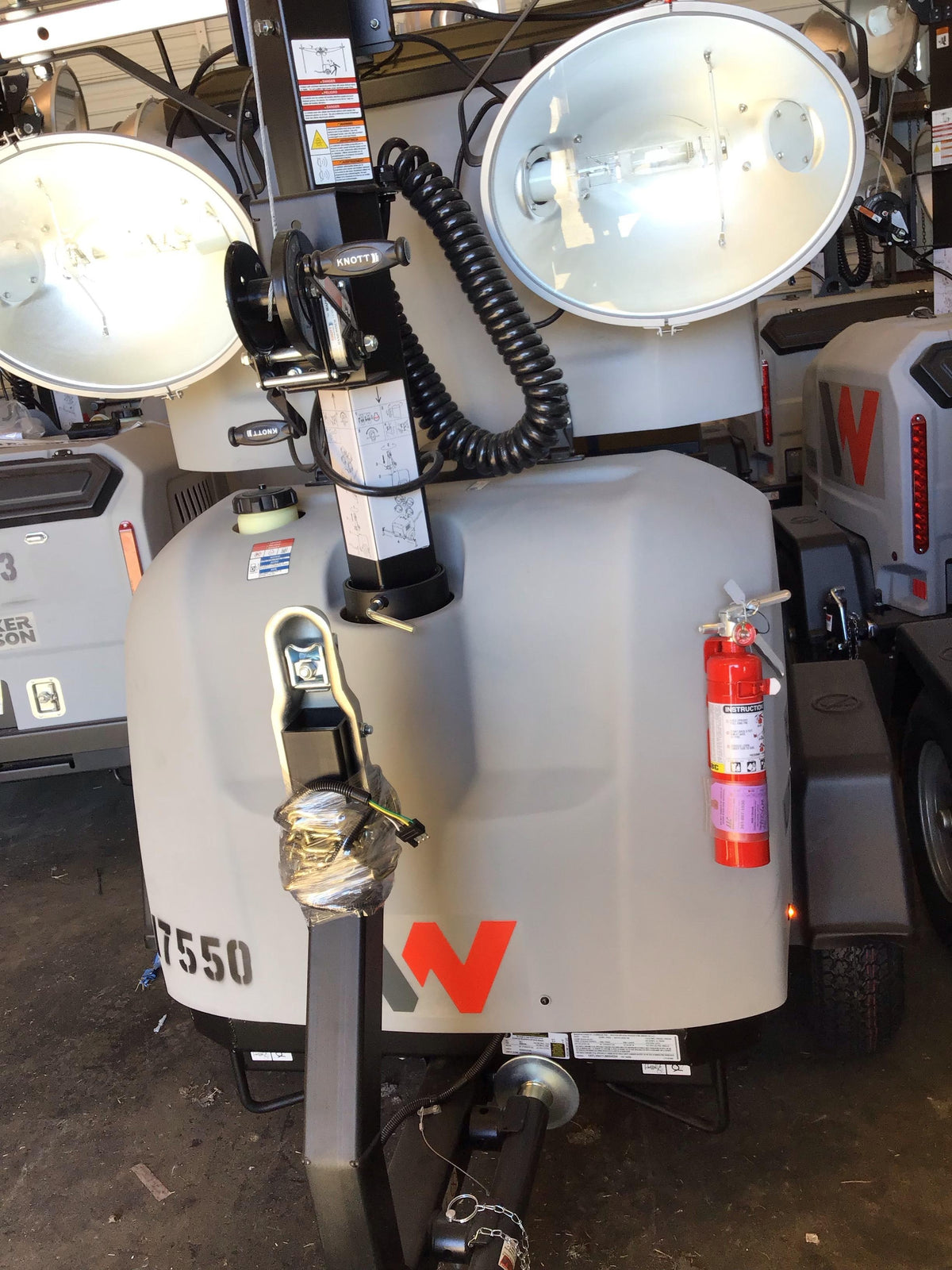 Wacker Neuson LTV6K-MH Wacker Neuson LTV6K Mobile Light Tower w/Fuel Level Sensor Installed