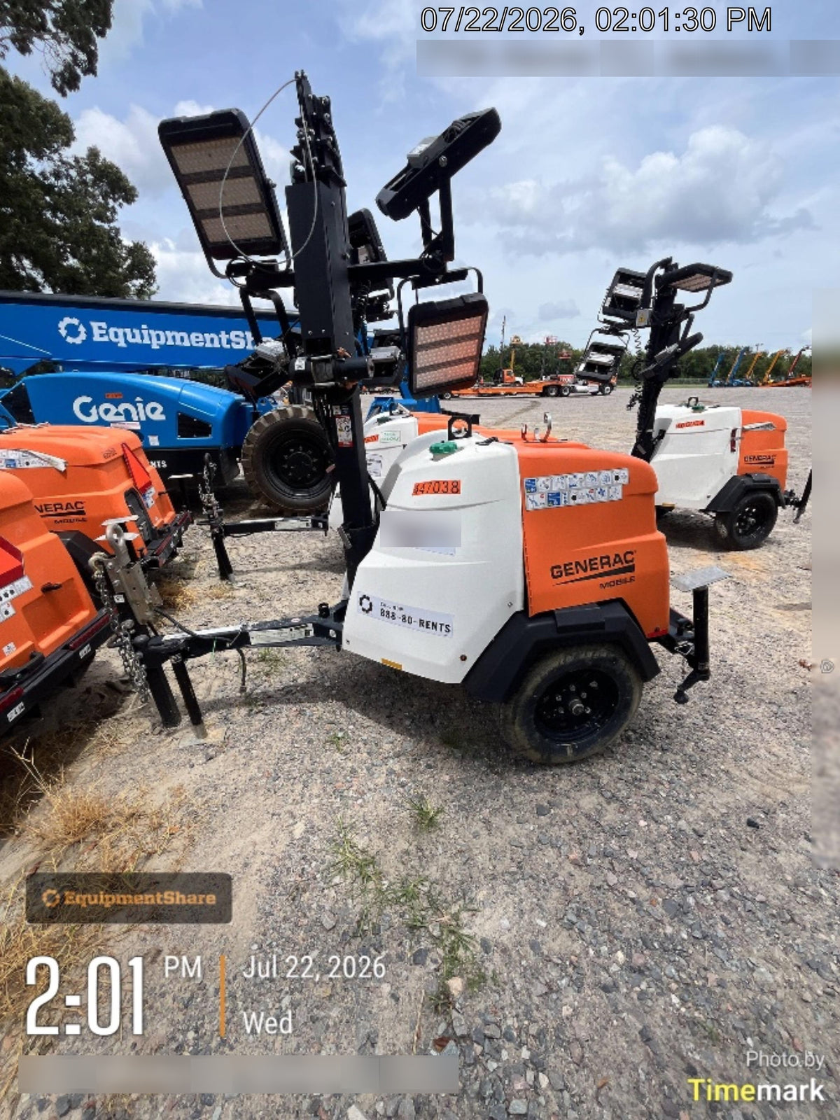 2024 Generac MLT6SKDS-STD4 ELEC WINCH Diesel, Electric Winch Mast, Powerzone Controller, (4) 320W LED Lights, 4kW Generator, 39.9 Gal Fuel Tank, 2" pintle, T3
