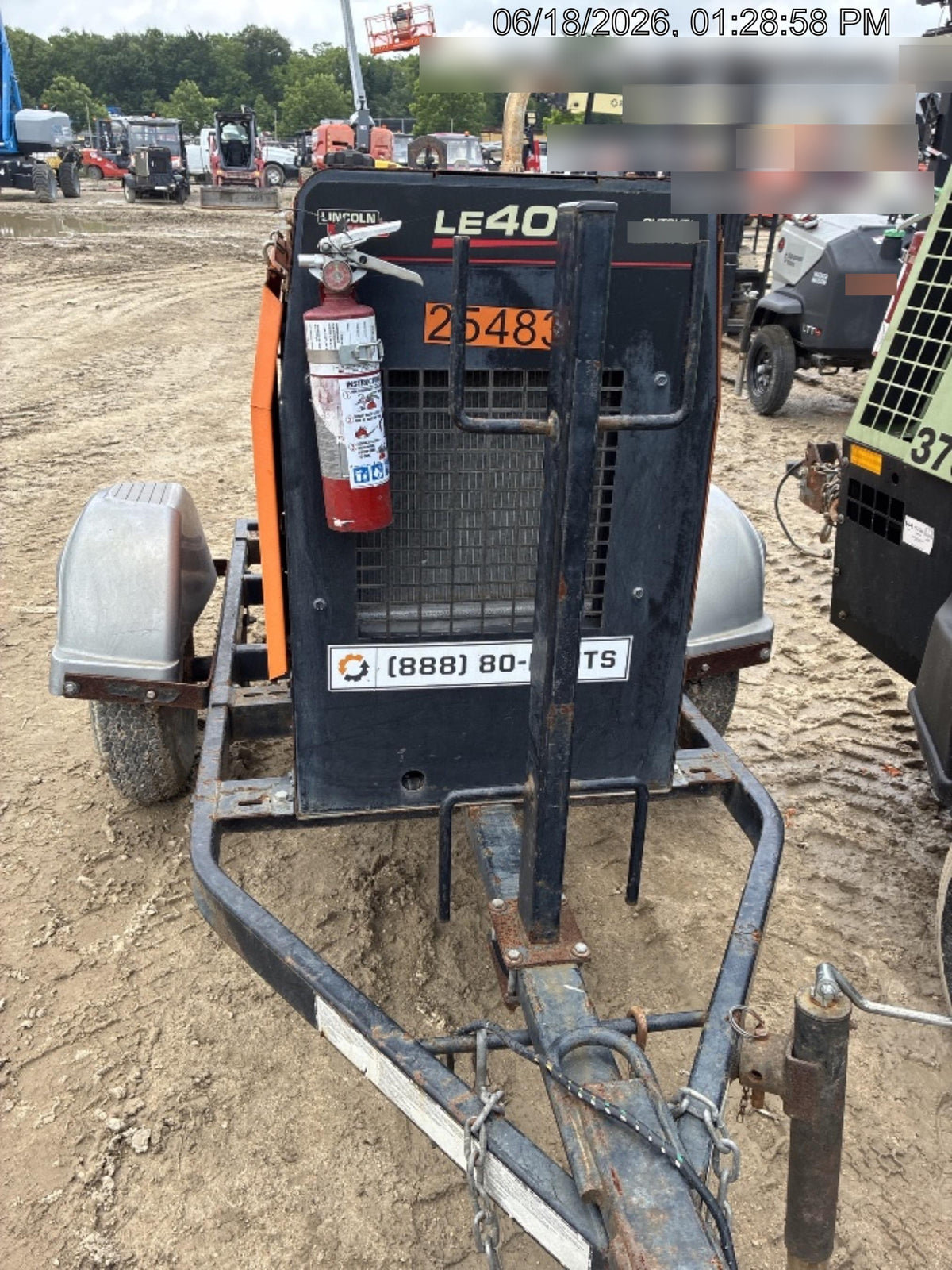 2022 Lincoln Electric LE400 Kubota V1505, Trlr, Cable Rack, Light Kit, ES Decals, T3