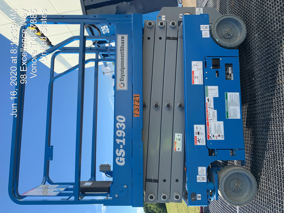 2020 Genie GS-1930 Fixed rails with chain entry gate - Pre A92.20