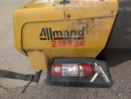2022 Allmand NLV3GR (4) LED Light Fixture 350W, 23' Vertical Mast, 3kW Prime, Towable, Deep Sea L401, Leveling Jacks, Yanmar T4F 5.8hp
