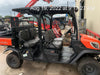 2022 Kubota RTV-X1140W-H Plastic Canopy, Windshield Acrylic Clear, LED Strobe Light, Wire Harness Kit, Back up Alarm