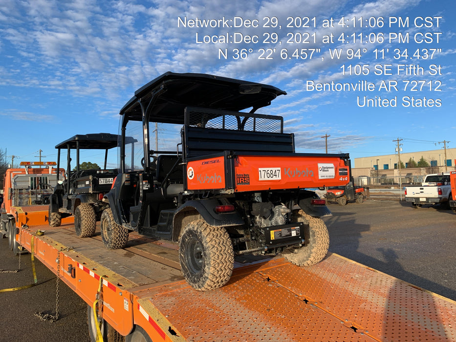 2022 Kubota RTV-X1140W-H Plastic Canopy, Windshield Acrylic Clear, LED Strobe Light, Wire Harness Kit, Back up Alarm