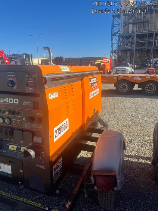 2022 Lincoln Electric LE400 Kubota V1505, Trlr, Cable Rack, Light Kit, ES Decals, T3