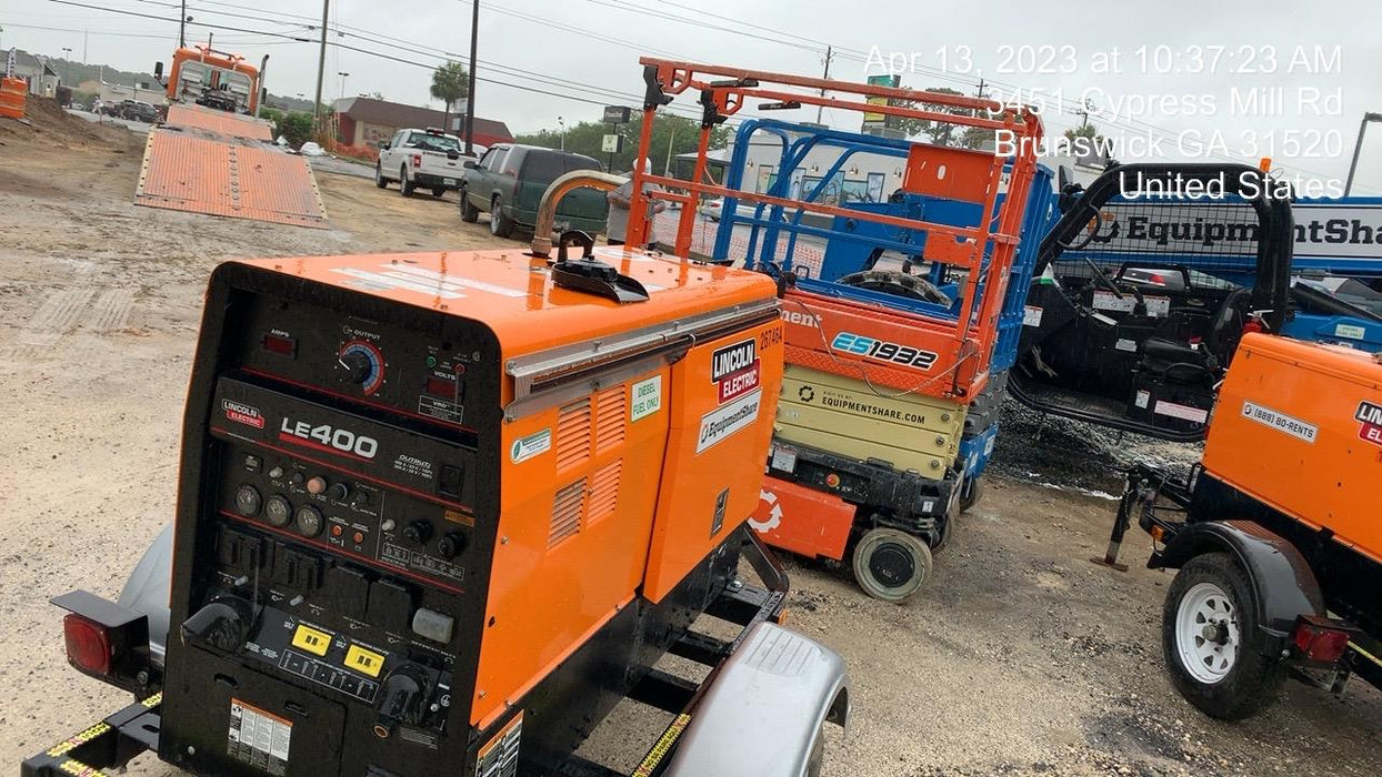 2022 Lincoln Electric LE400 Kubota V1505, Trlr, Cable Rack, Light Kit, ES Decals, T3