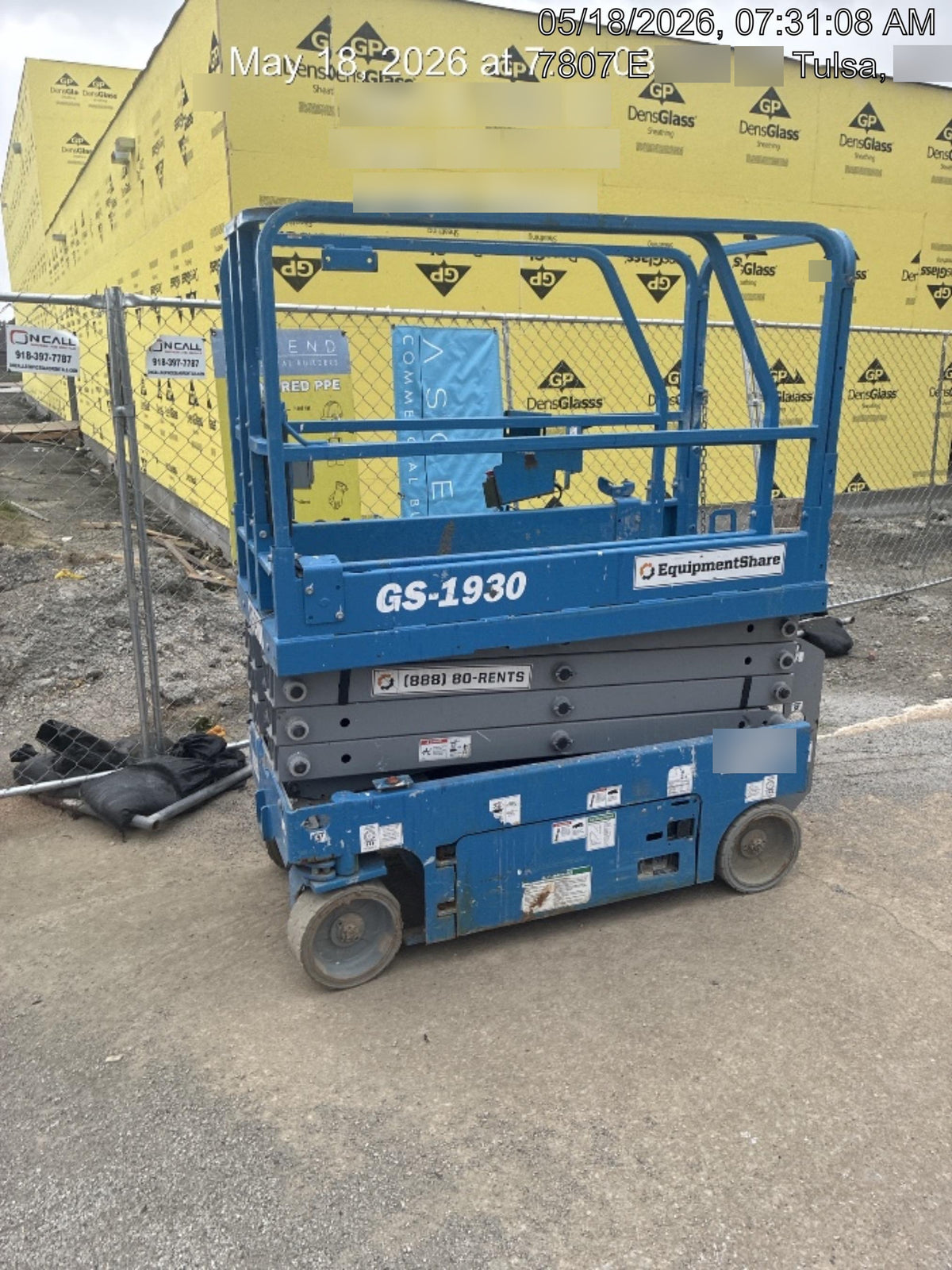 2019 Genie GS-1930 Fixed rails with chain Entry
