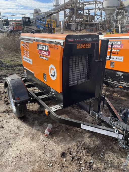 2021 Lincoln Electric Vantage 322 Vantage 322 Ready Pak 3 w/ Decals, ORANGE (includes trailer, cable rack, fender light kit) NO Telematics