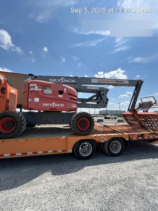 2019 Skytrak 6036 Cab/Heat/Air, Solid Tires, LED Work Lights, Beacon w/50" Carriage, 48" Pallet Forks