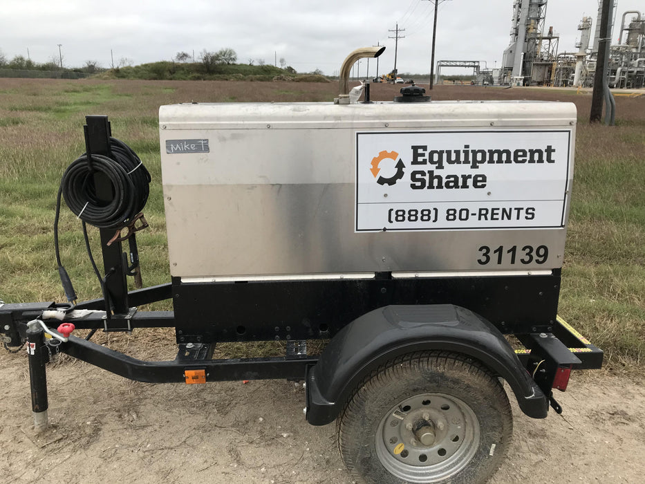 2019 Lincoln Electric Vantage 322 Welder Ready-Pak 3, Two wheel trailer, Fender and Light kit, Cable Rack