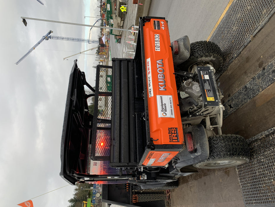 Kubota RTV-X1140W-H 4WD, LED Strobe, Windshield Acrylic Clear, Plastic Canopy, Wire Harness Kit, Backup Alarm