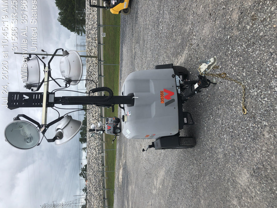 2019 Wacker Neuson LTV6L-MH Wacker Neuson LTV6L Mobile Light Tower w/Fuel Level Sensor Installed