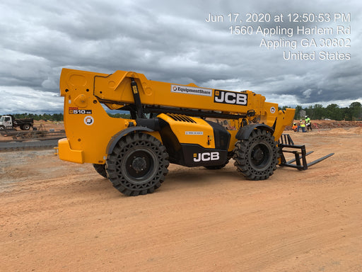 2020 JCB 510-56 Canopy, Solid Tires, Work Lights, Beacon, Aux Hydraulics, Back up Alarm, Lifting Eye, ES Decals