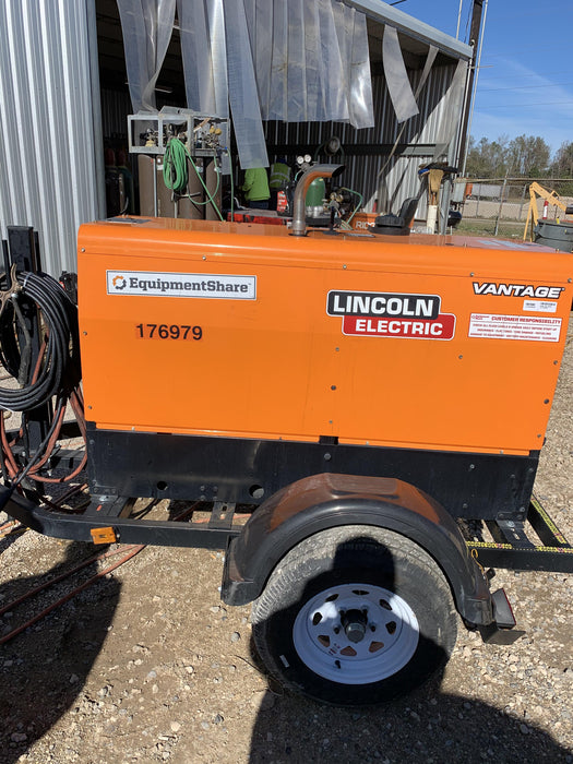 2021 Lincoln Electric Vantage 322 Vantage 322 Ready Pak 3 w/ Decals, ORANGE (includes trailer, cable rack, fender light kit) NO Telematics